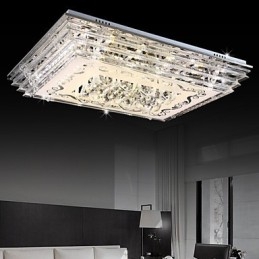 Inbouwlamp met drie kleuren en afstandsbediening, modern eigentijds glas