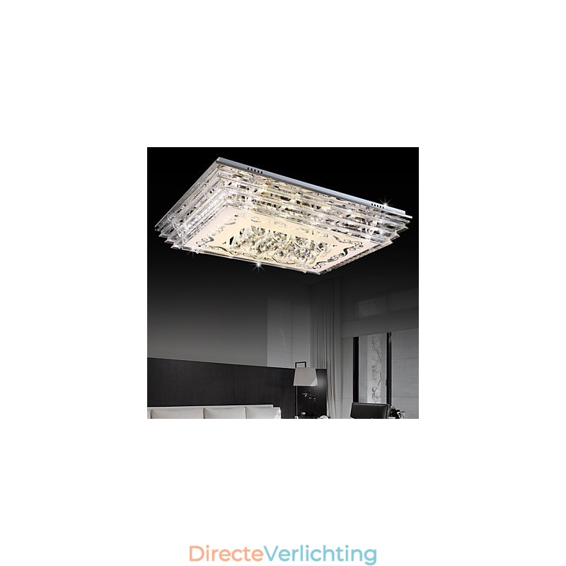 Inbouwlamp met drie kleuren en afstandsbediening, modern eigentijds glas