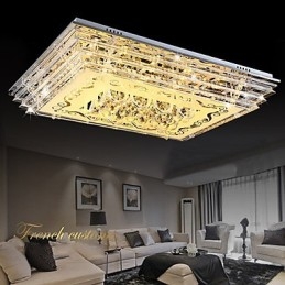 Inbouwlamp met drie kleuren en afstandsbediening, modern eigentijds glas