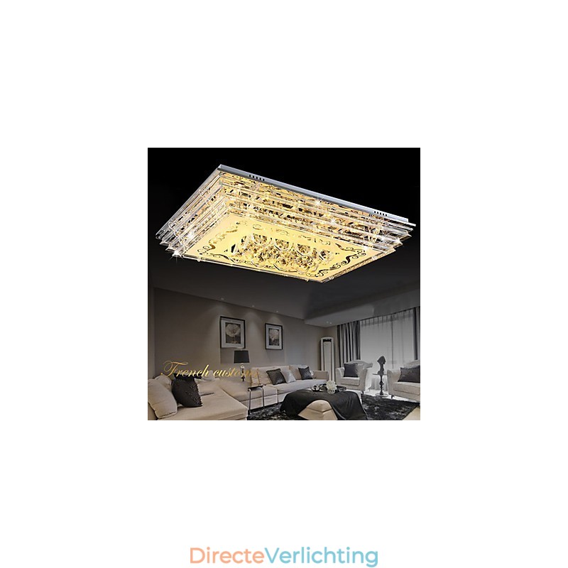 Inbouwlamp met drie kleuren en afstandsbediening, modern eigentijds glas