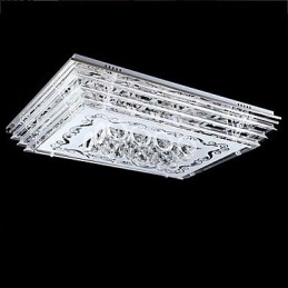 Inbouwlamp met drie kleuren en afstandsbediening, modern eigentijds glas