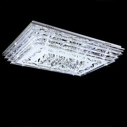 Inbouwlamp met drie kleuren en afstandsbediening, modern eigentijds glas
