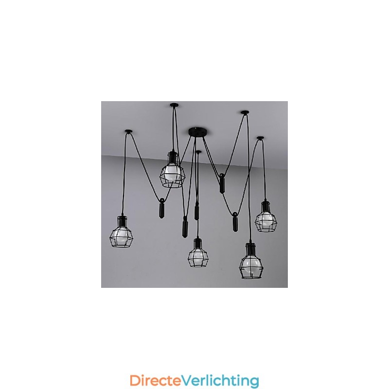Traditionele Klassieke Vintage Retro Lantaarn Land Mini Stijl Schilderij Metalen Hanglamp Eetkamer