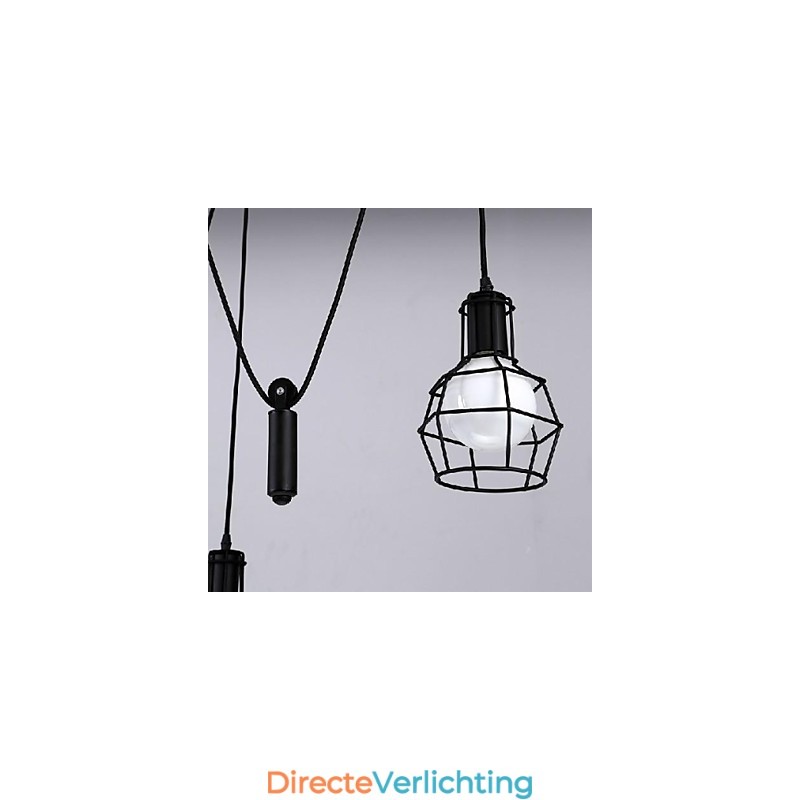 Traditionele Klassieke Vintage Retro Lantaarn Land Mini Stijl Schilderij Metalen Hanglamp Eetkamer