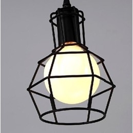 Traditionele Klassieke Vintage Retro Lantaarn Land Mini Stijl Schilderij Metalen Hanglamp Eetkamer