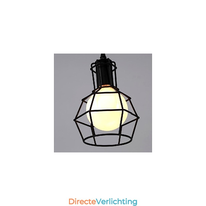 Traditionele Klassieke Vintage Retro Lantaarn Land Mini Stijl Schilderij Metalen Hanglamp Eetkamer