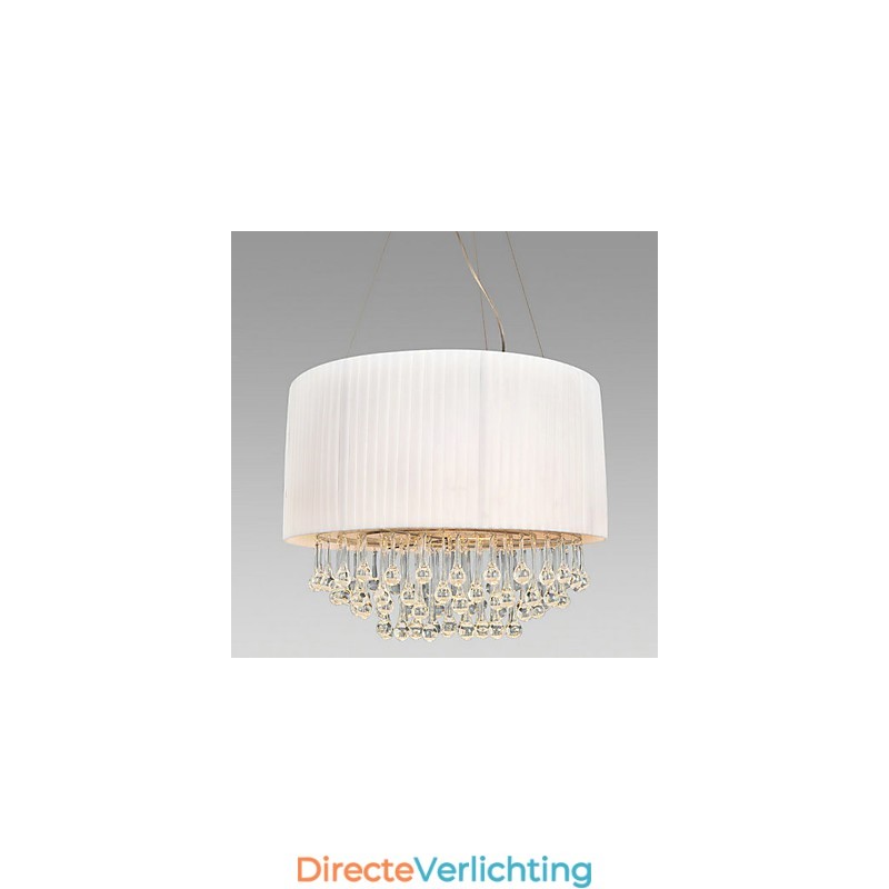 Kristallen plafondlamp met 5 lampen