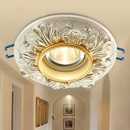 10*3.5CM Europa Type Stijl Landelijk Plafond Buislamp Absorb Koepel Licht Lamp