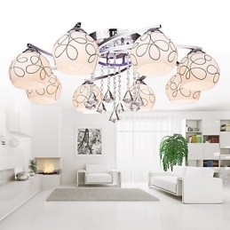 Kroonluchter Modern Crystal Living 8 lampen