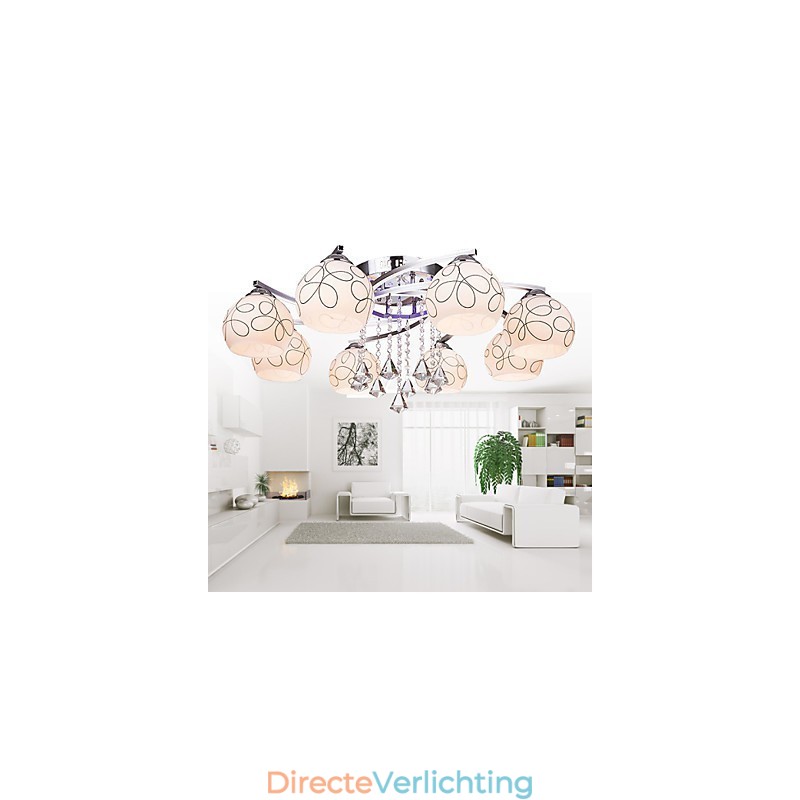 Kroonluchter Modern Crystal Living 8 lampen