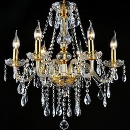 Moderne eigentijdse traditionele klassieke kristal gegalvaniseerde kristallen kroonluchter
