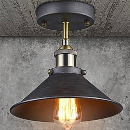 Vintage Mini Edison Plafondlamp 1 Licht Metaal Inbouw