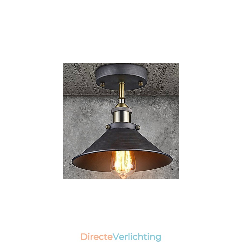 Vintage Mini Edison Plafondlamp 1 Licht Metaal Inbouw