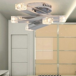 Moderne plafondlamp met 6 lampen in chique design