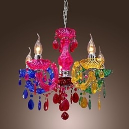 Traditionele klassieke kristallen chroom acryl kroonluchter