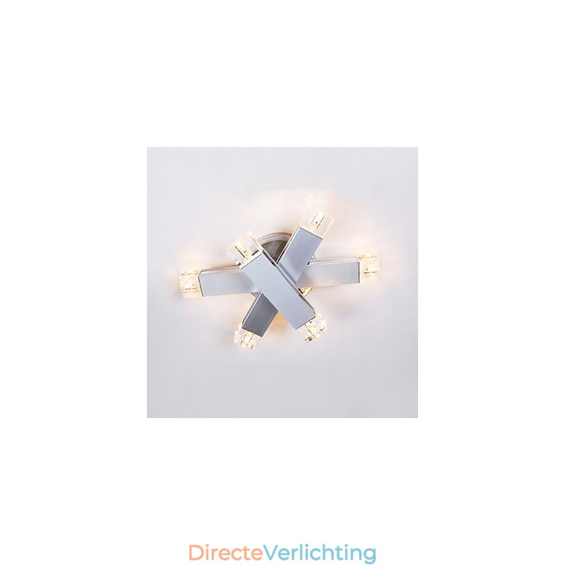 Moderne plafondlamp met 6 lampen in chique design