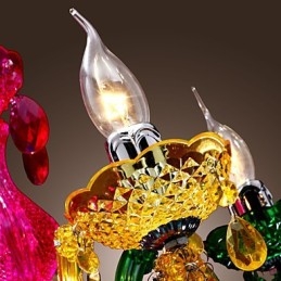 Traditionele klassieke kristallen chroom acryl kroonluchter