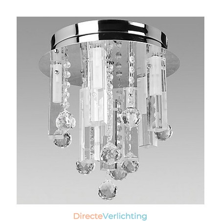 Kristallen plafondlamp met 8 lampen Kristallen plafondlamp met 8 lampen