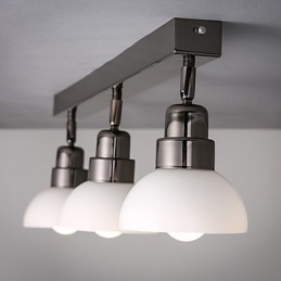 Inbouw Trinal hoofdlamp Wit Glas Aluminium Frame Mode Modern