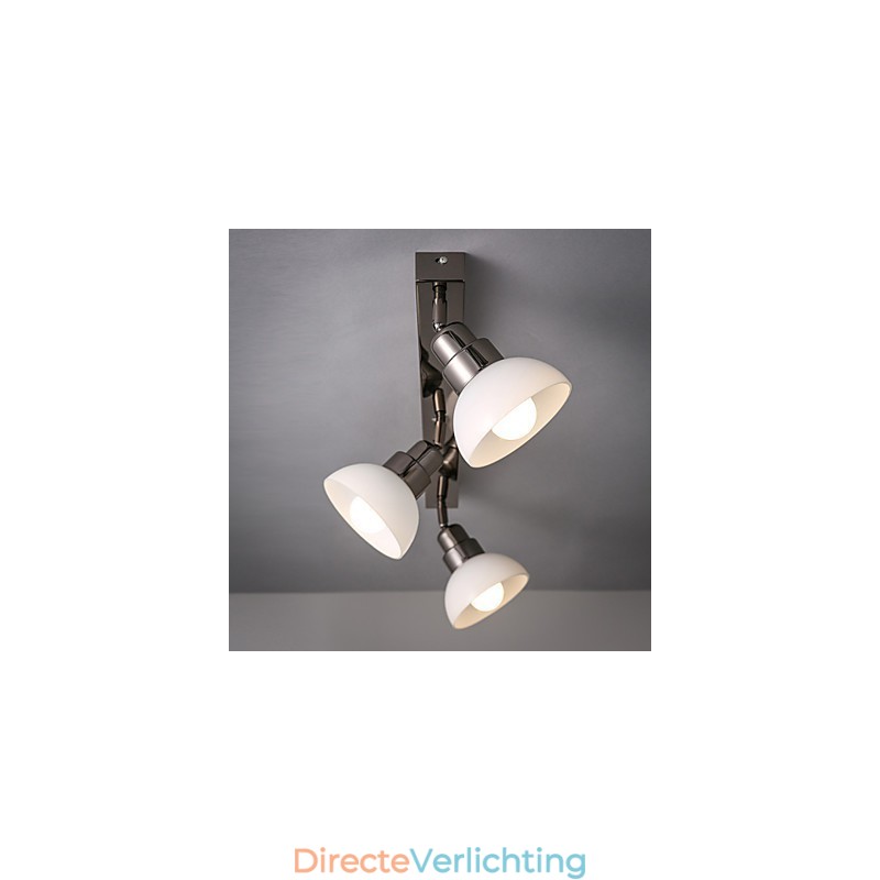 Inbouw Trinal hoofdlamp Wit Glas Aluminium Frame Mode Modern