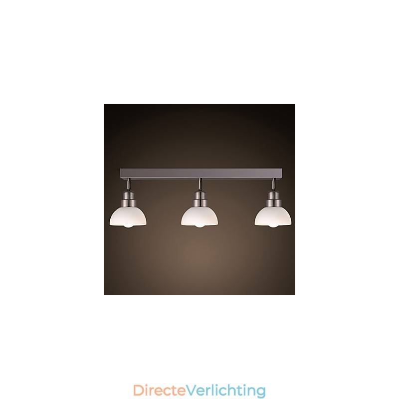 Inbouw Trinal hoofdlamp Wit Glas Aluminium Frame Mode Modern