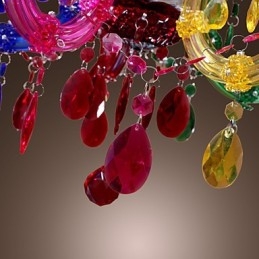 Traditionele klassieke kristallen chroom acryl kroonluchter