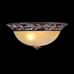 Inbouwlamp Wit Geel Glas Hars Zilver Snijwerk Europees Klassiek