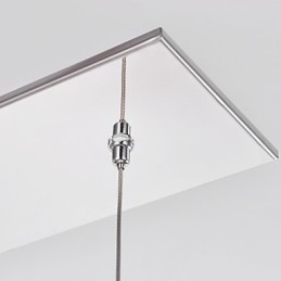 Moderne eigentijdse eiland kristal chroom metalen hanglamp