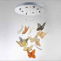 Kristallen lamp ronde vlinderkristallen lamp 4