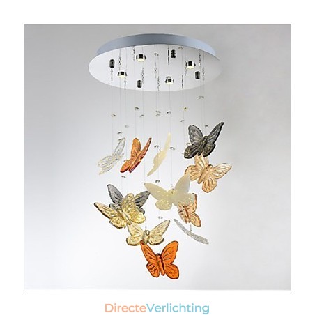 Kristallen lamp ronde vlinderkristallen lamp 4 Kristallen lamp ronde vlinderkristallen lamp 4
