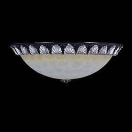 Inbouwlamp Patroon Glas Hars Zilver Snijwerk Europees Klassiek