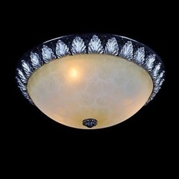 Inbouwlamp Patroon Glas Hars Zilver Snijwerk Europees Klassiek