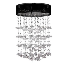 Moderne semi-inbouwlamp met 3 lampen in vlinderstijl