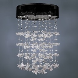 Moderne semi-inbouwlamp met 3 lampen in vlinderstijl