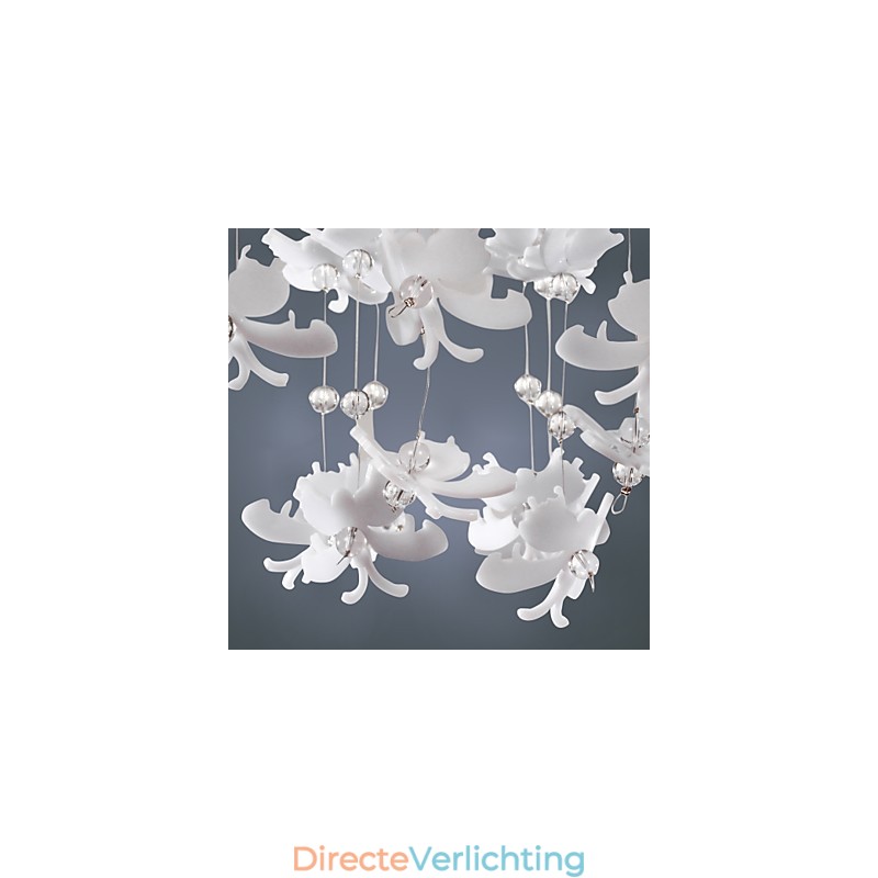 Moderne semi-inbouwlamp met 3 lampen in vlinderstijl