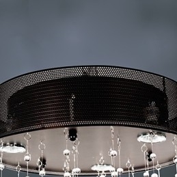 Moderne semi-inbouwlamp met 3 lampen in vlinderstijl