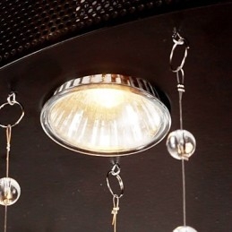 Moderne semi-inbouwlamp met 3 lampen in vlinderstijl