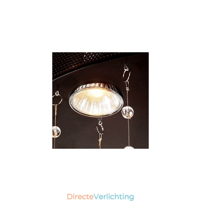 Moderne semi-inbouwlamp met 3 lampen in vlinderstijl