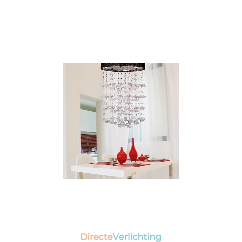 Moderne semi-inbouwlamp met 3 lampen in vlinderstijl