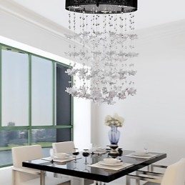 Moderne semi-inbouwlamp met 3 lampen in vlinderstijl