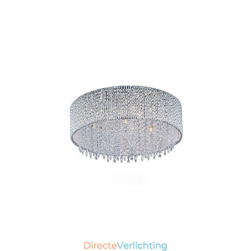 Kristallen inbouwlamp met 10 lampen