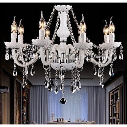 Kroonluchter Kristal Modern 8 Lampen Hedendaags Glas