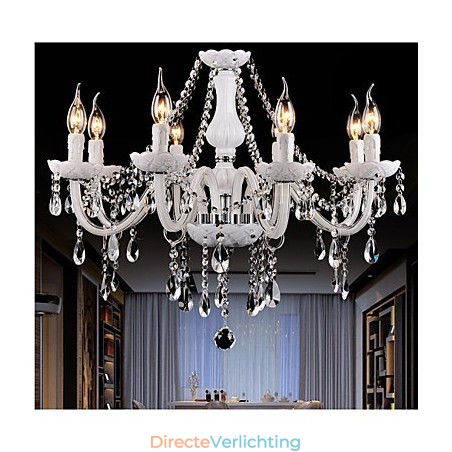Kroonluchter Kristal Modern 8 Lampen Hedendaags Glas Kroonluchter Kristal Modern 8 Lampen Hedendaags Glas