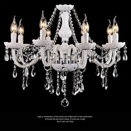 Kroonluchter Kristal Modern 8 Lampen Hedendaags Glas
