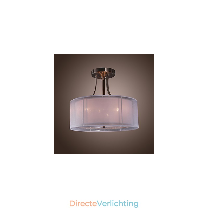 Moderne inbouwspot van acryl met 3 lampen in cilindervorm