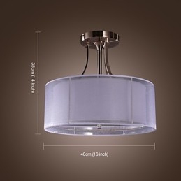 Moderne inbouwspot van acryl met 3 lampen in cilindervorm