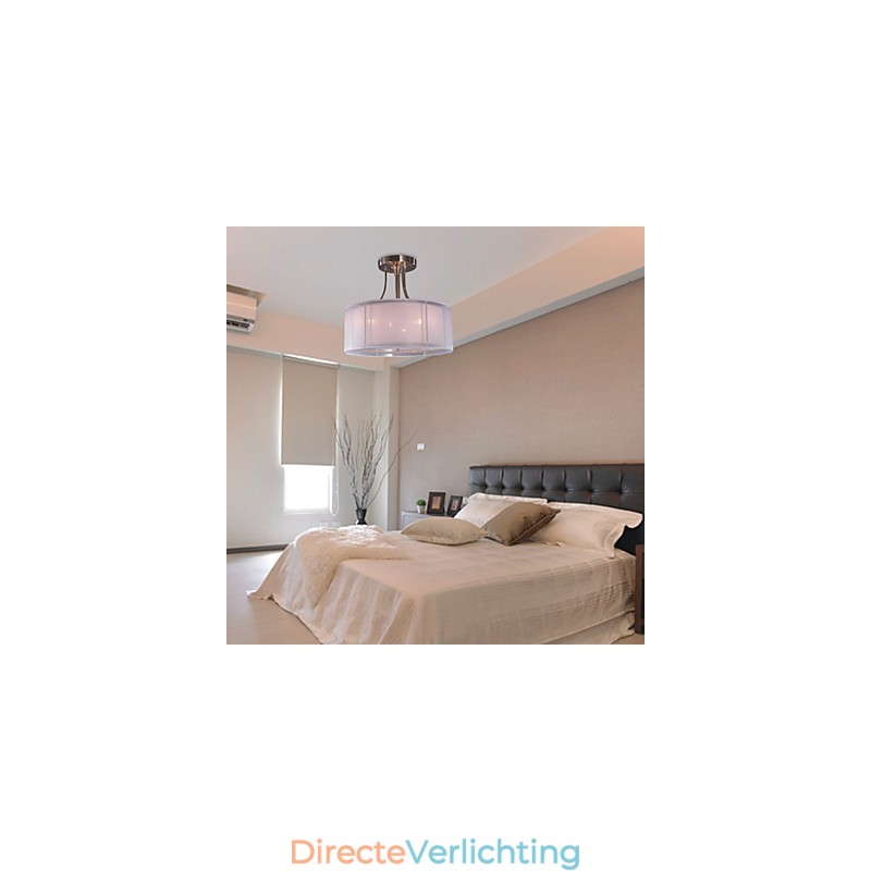 Moderne inbouwspot van acryl met 3 lampen in cilindervorm