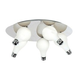 Moderne inbouwspot met 5 lampen in ronde vorm (G4-lampvoet)