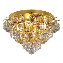 Moderne kristallen plafondlamp met 5 lampen