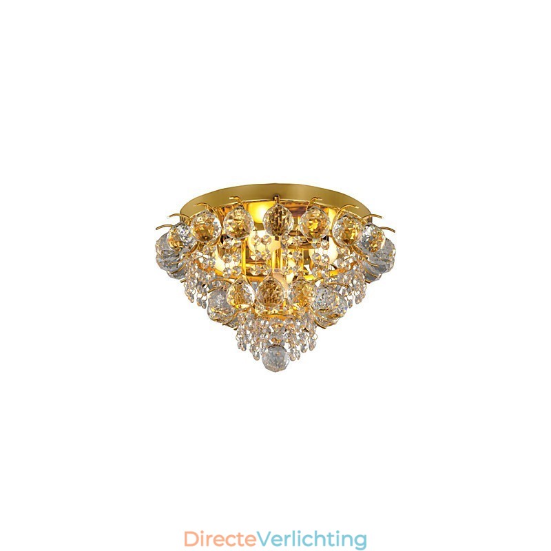 Moderne kristallen plafondlamp met 5 lampen